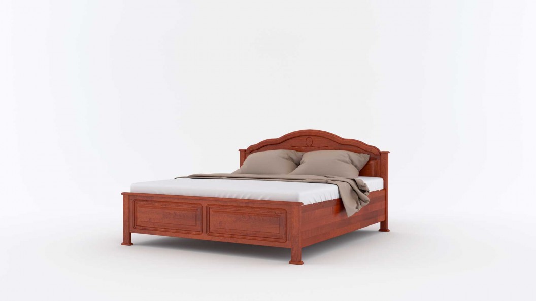 Cseresznye ágyneműtartós ágy tömörfából