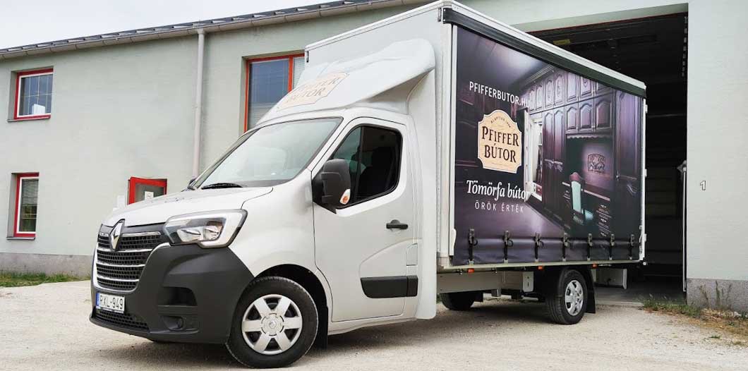 Pfiffer Bútorok szállítása saját járművel képzett kollégákkal